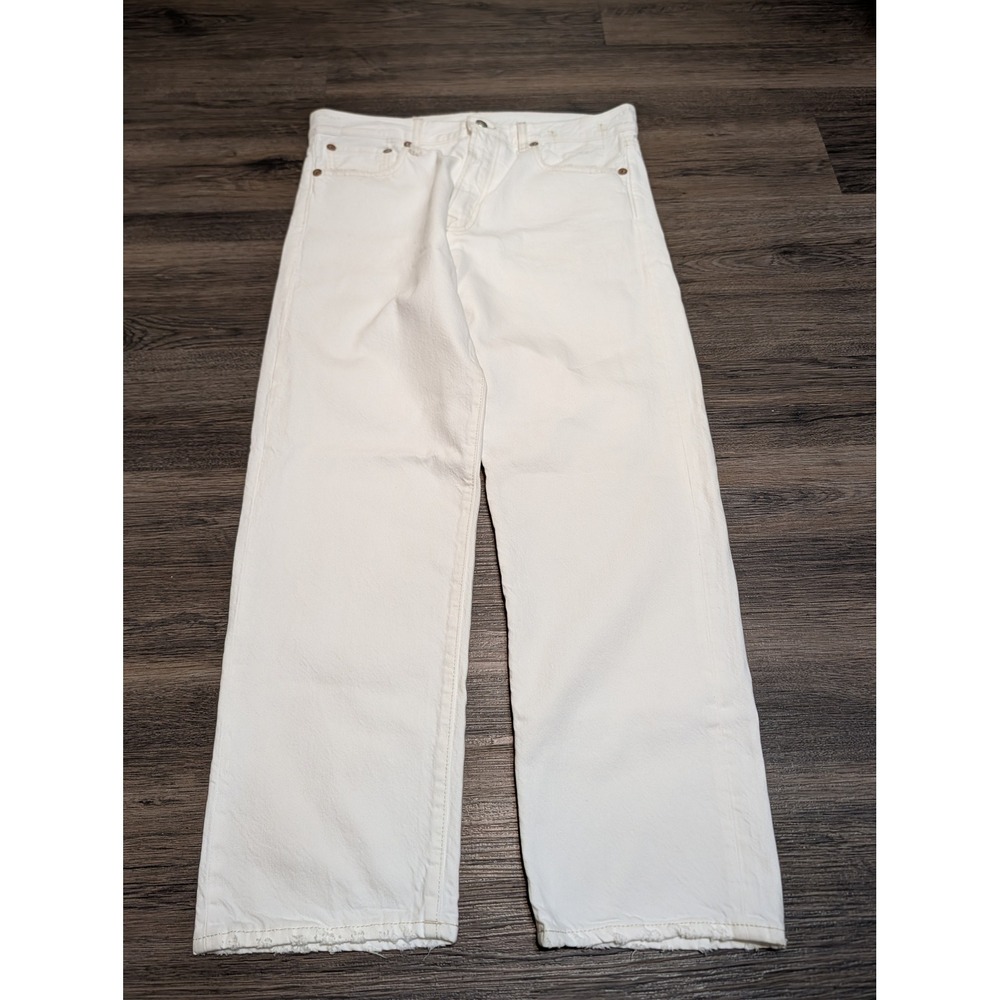R13 Aerin White Boyfriend Jean Size 28 R13W5083-D309B Made in Italy